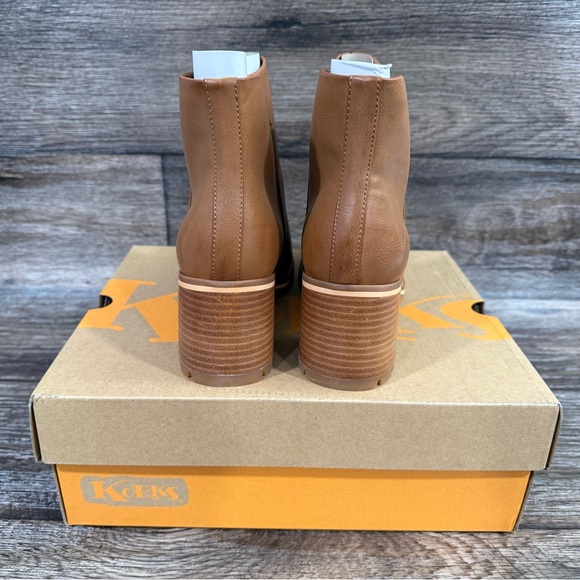 KORKS Chandler Heeled Bootie LIGHT TAN NEW SZ 8 - Picture 7 of 11